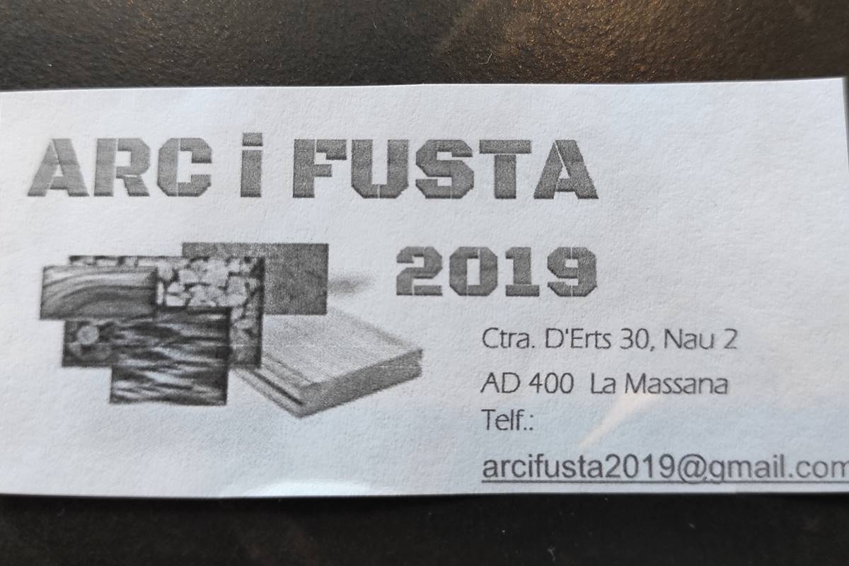 Fusteria Arc i Fusta 2019