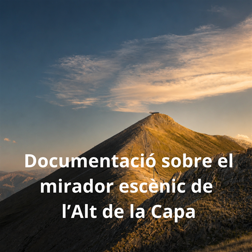 Documentació sobre el mirador escènic de de l'Alt de la Capa